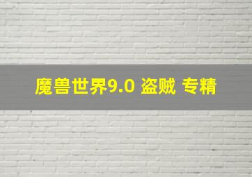 魔兽世界9.0 盗贼 专精